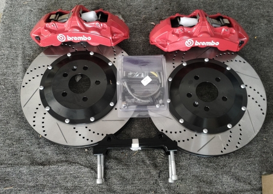 Rote Auto-Bremssattel-Kits mit 380-mm-Scheiben, passend für Audi A4B9 R19 Brembo GT6
