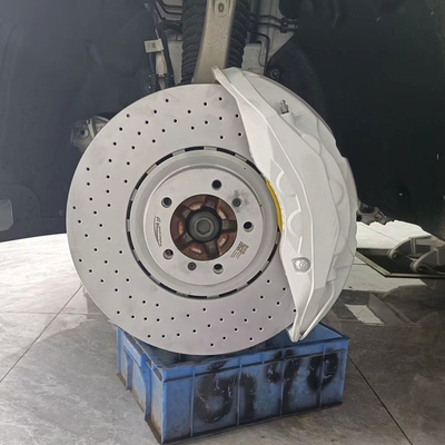 Geänderte weiße Porsche-Bremstasterzirkel 1 Topf 330mm 345mm 370mm