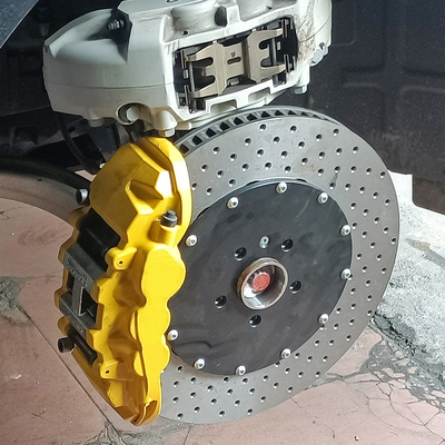 Upgrade-Auto-Bremssättel 8520 Big 6-Kolben-Bremssättel, gelbe Farbe, passend für Zeekr 001