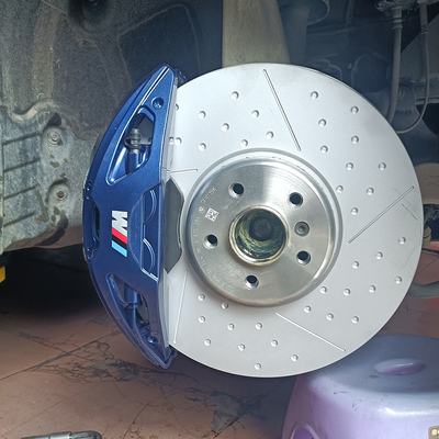4 Disketten-Auto-Bremstasterzirkel des Kolben-blaue 348mm gepasst für BMW 3 Reihe