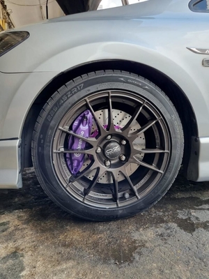 Toyota Previa 4 Kolben-Auto-Bremstasterzirkel malte purpurrote Farbe
