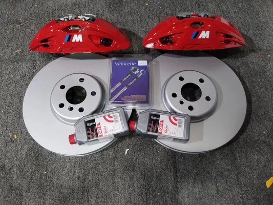 Passend für BMW X3 MP 4Pot-Bremssattel-Kits, rote Farbe, 374 mm Scheiben-Ersatzbeläge