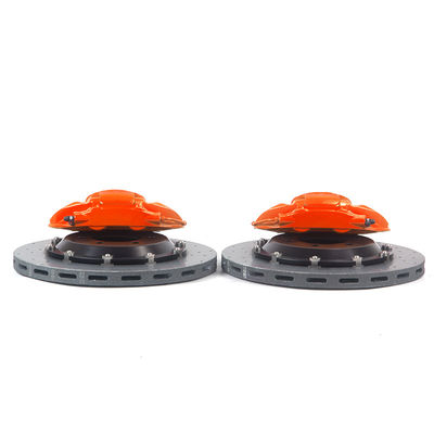 9N Orange Farbe 380-400mm Bremsscheibe Autoteile und Ersatzteile 19-20 Zoll 6-Kolben Bremssattel Hinterrad